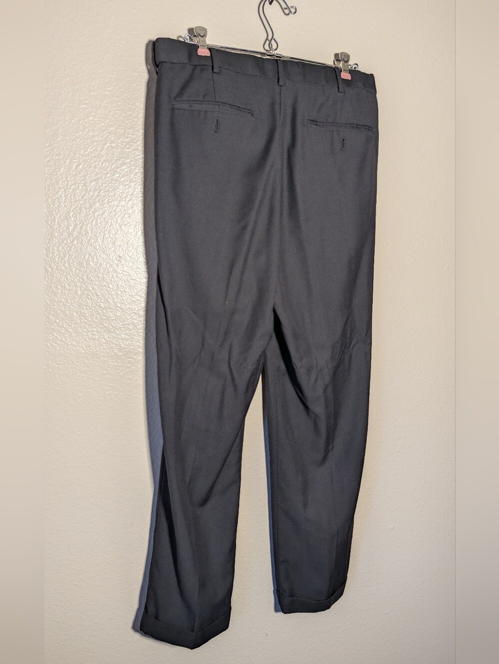 croft & barrow Men's Black Straight-Leg Dress Pants